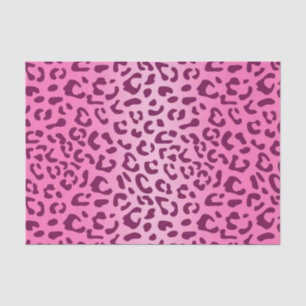Stylish Pink Leopard Print Tissue Paper