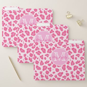 Stylish Pink on Pink Leopard Print  | Personalized