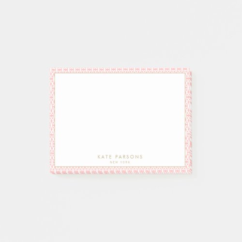 Stylish  Pink  Pattern  Notes