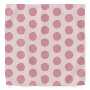 Stylish Pink Polka Dot Bandana