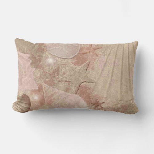 Stylish Pink Seashell Pillow