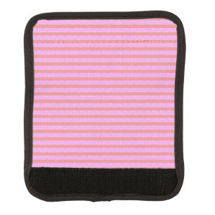 Stylish Pink Stripe Geometric Luggage Handle Wrap