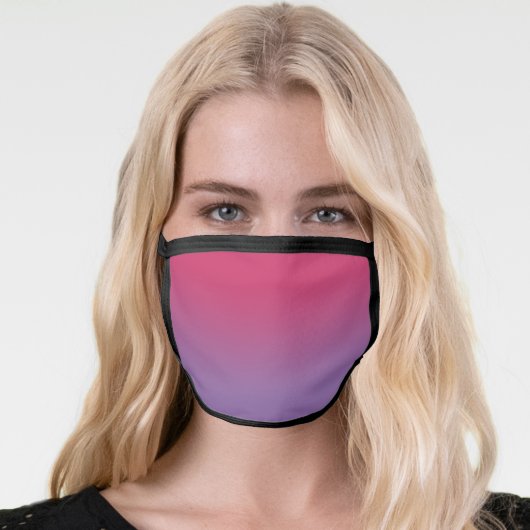 Stylish Pink to Purple Gradient Face Mask (Worn Her)