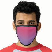 Stylish Pink to Purple Gradient Face Mask (Worn Him)