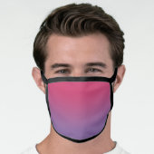 Stylish Pink to Purple Gradient Face Mask (Worn Him)