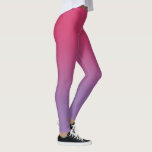Stylish Pink to Purple Gradient Leggings<br><div class="desc">Stylish dark pink to light purple gradient adds a modern,  colorful look to your wardrobe.

To see the minimal ombré design on other items,  click the "Rocklawn Arts" link.

© Claire E. Skinner,  All Rights Reserved.</div>