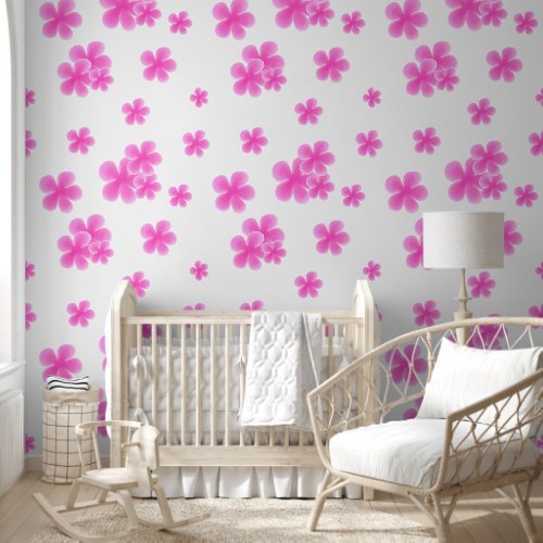 stylish Pink Watercolor Flower Peel and Stick Wallpaper stylish Pink Watercolor Flower Peel and Stick Wallpaper