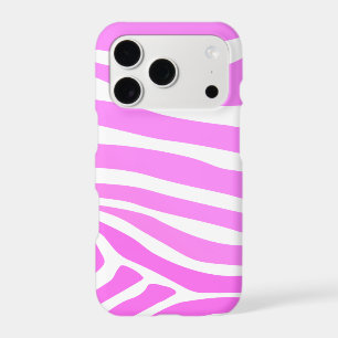 Stylish Pink Zebra Print iPhone 17 Pro Case