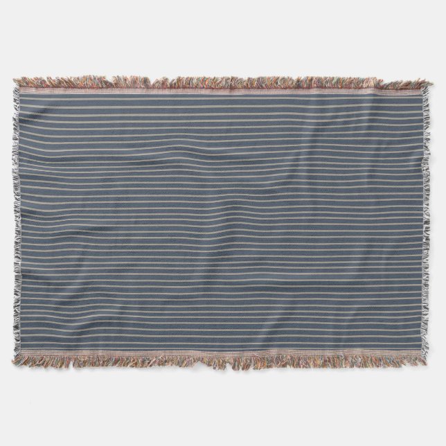 Stylish pinstripe Throw blanket Coordinate (Front)