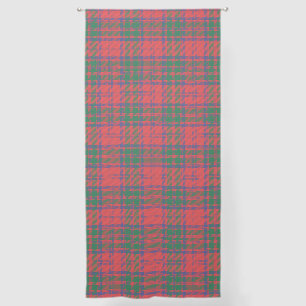 Stylish Plaid Rustic Red and Green Tartan Sheer Curtains