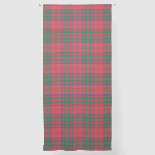 Stylish Plaid Rustic Red and Green Tartan Sheer Curtains