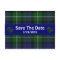 Stylish Plaid Save The Date Postcard