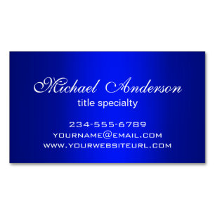 Stylish Plain Blue Gradient Multiple Purpose Business Card Magnet