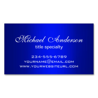 Stylish Plain Blue Gradient Multiple Purpose Business Card Magnet