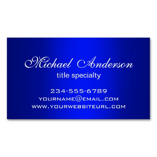 Customizable Stylish Plain Blue Gradient Multiple Purpose Business Card Magnet