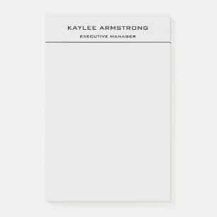 Stylish Plain Simple Professional Light Grey Post-it Notes