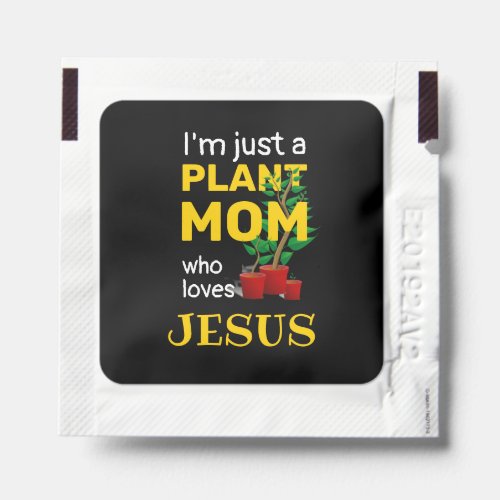 Stylish PLANT MOM LOVES JESUS Hand Sanitizer Packet