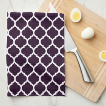 Plum Purple Kitchen Towels Zazzle