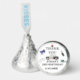 Stylish Police Kids Birthday Hershey®'s Kisses®