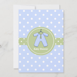 Stylish Polka Dot Couple's Baby Shower Invitation