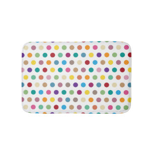 Stylish Polka Dot Pattern Bath Mat