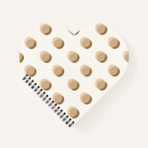 Stylish Polka Dots Warm Neutral Notebook