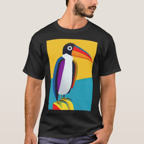 Stylish Pop Art Toucan T_shirt