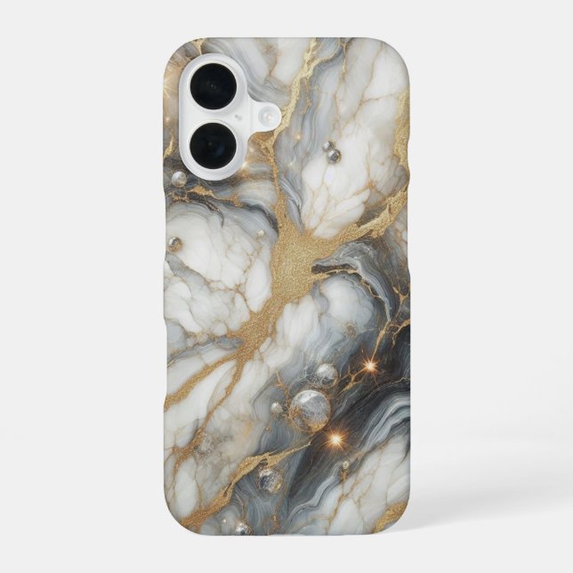 Stylish Premium Marble Phone Case/ iPhone 16 Case (Back)