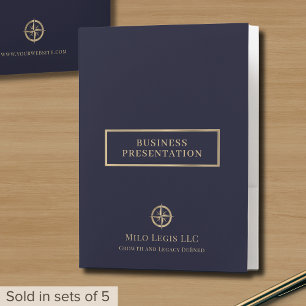 Stylish Presentation Folder with Custom Logo