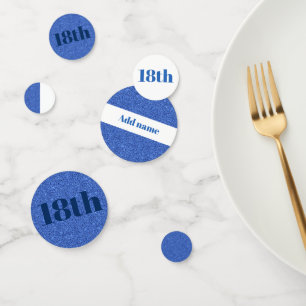 Stylish pretty personalised birthday confetti 18th