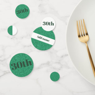 Stylish pretty personalised birthday confetti 30th