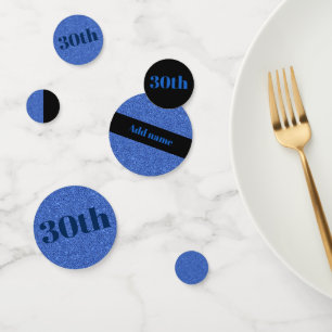 Stylish pretty personalised birthday confetti 30th