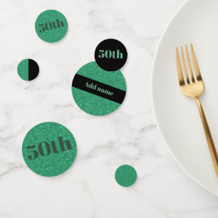 Stylish pretty personalised birthday confetti 50th