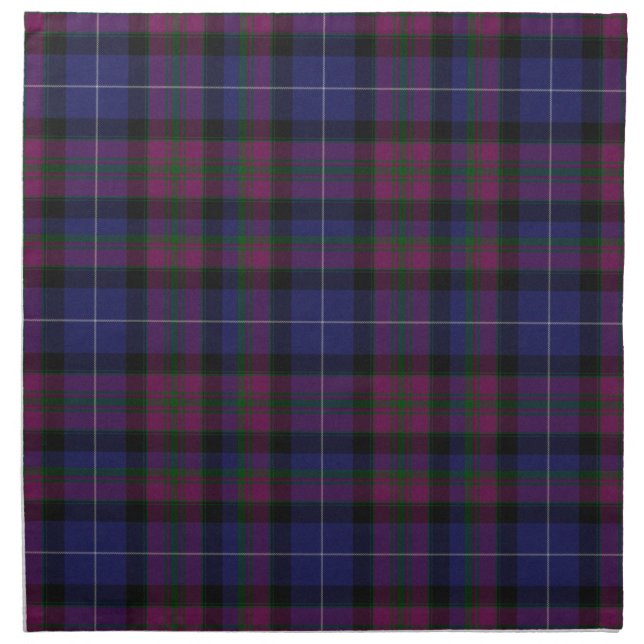 Stylish Pride of Scotland Tartan Plaid Cloth Napkin (Front)