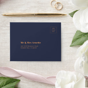 Stylish Printed Self Addressed RSVP Envelope