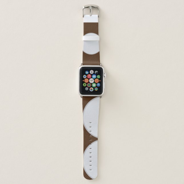 Stylish Printed Silicone Apple Watch Band. Band (Front)