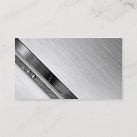 Stylish Professional Brushed Metal Business Cards