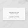 Stylish Professional Chic Modern Sleek Plain Business Card