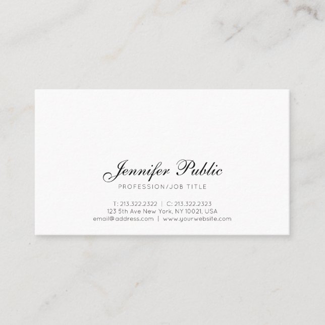 Stylish Professional Creative Design Simple Modern Business Card (Front)