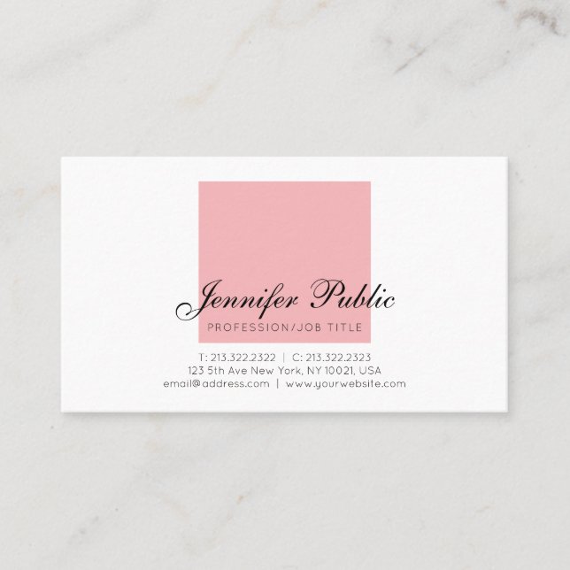 Stylish Professional Creative Simple Modern Design Business Card (Front)