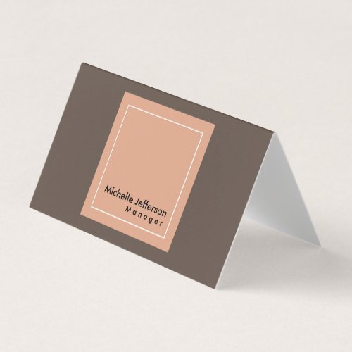 Stylish Professional Manager Minimalist Business Card