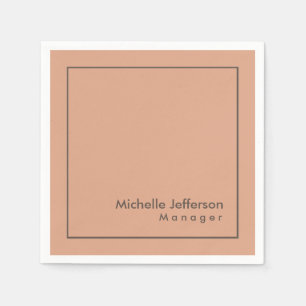 Stylish Professional Minimalist Napkins