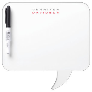 Stylish Professional Modern Name Dry Erase Board