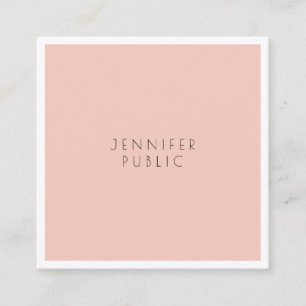 Stylish Professional Modern Sleek Design Luxury Square Business Card