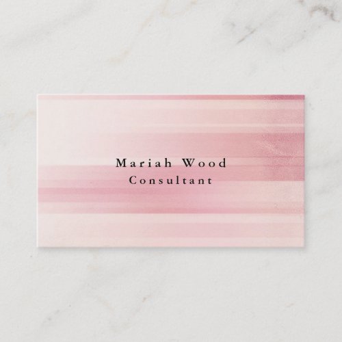 Stylish Professional Pink Texture Trendy Business Card