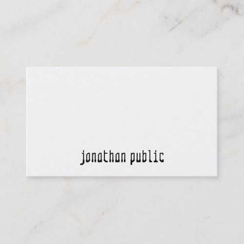 Stylish Professional Simple Template Modern Design Business Card