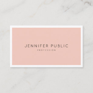 Stylish Professional Sleek Modern Minimalist Plain Business Card