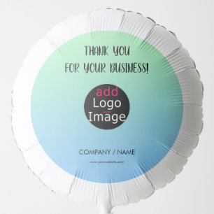 Stylish Professional Thank You Custom Gradient Balloon
