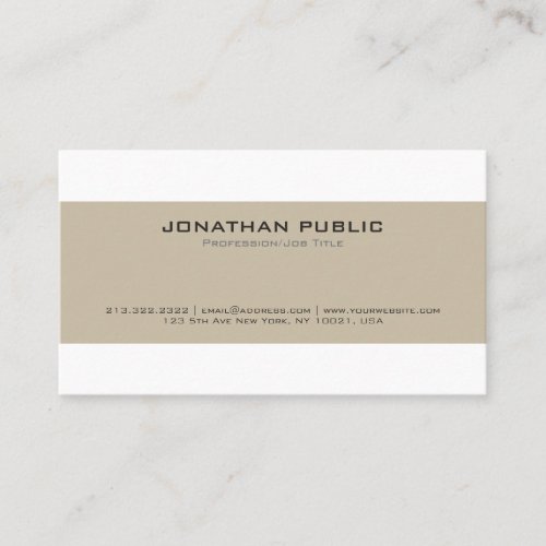 Stylish Professional Vintage Color Harmony Business Card