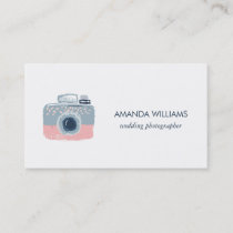 Stylish Professional Wedding Photographer Business Card